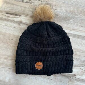 Jeep knitted pom pom beanie